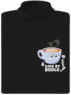 Kafe by bodlo pánská polokošile Black