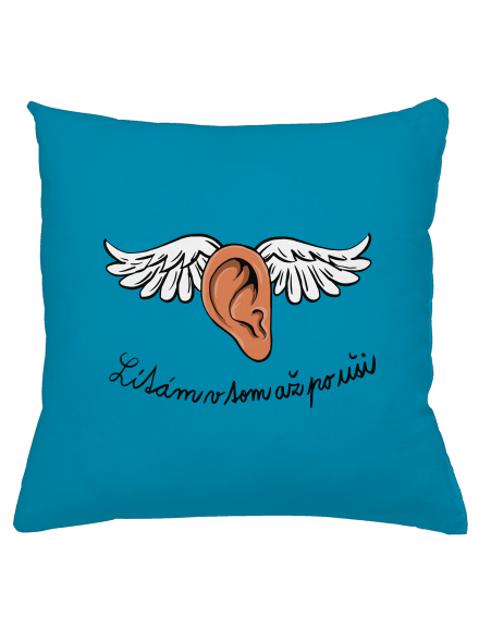 Až po uši polštář Blue Turquoise