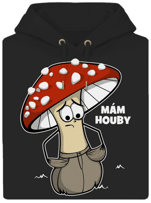 Mám houby unisex mikina premium Dark Black