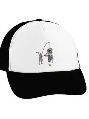 Policajt kšiltovka truckerka Black cap