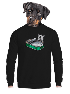 unisex mikina bez kapuce