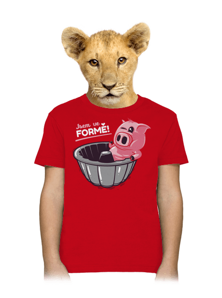 Ve formě dětské tričko Red