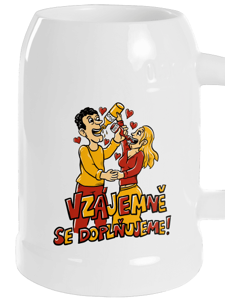 Vzájemně se doplňujeme půllitr White