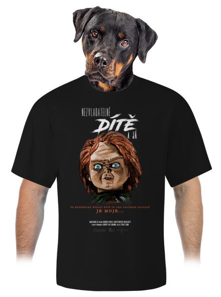 B13: Nezvladatelné dítě unisex tričko oversized Black