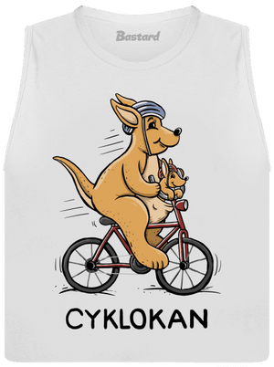 Cyklokan dámské tílko volné White