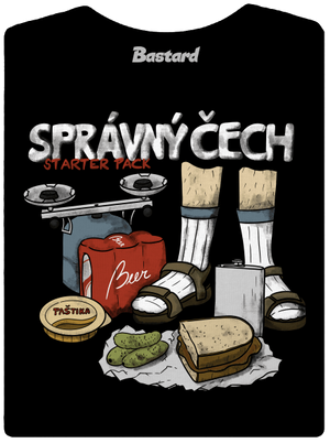 Správný Čech dámské tričko premium Black