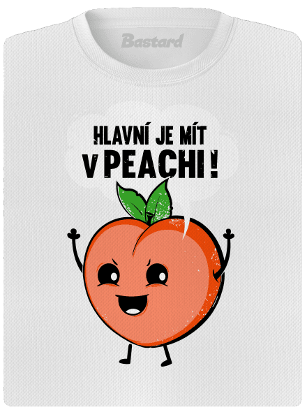 V peachi dámské sportovní tričko White