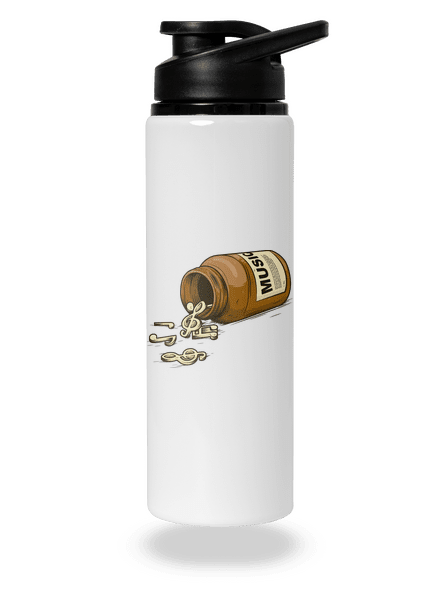 Music Pills lahev na vodu White