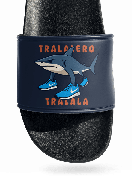 Tralalero Tralala – Italian Brainrot pantofle Navy
