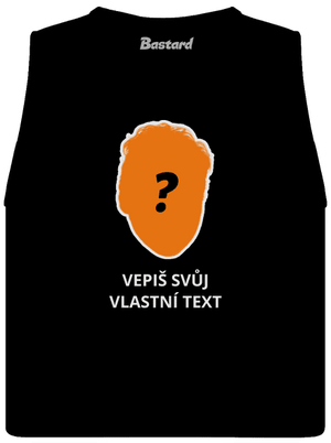 Tvoje hlava dámské tílko volné Black