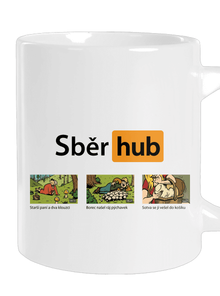 Sběr hub velký hrnek White