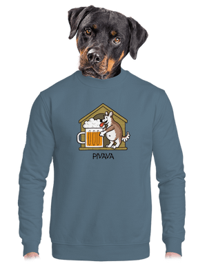 unisex mikina bez kapuce