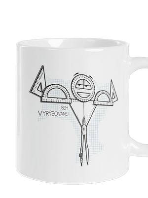 Vyrýsovanej klasický hrnek White