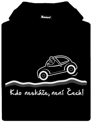 Kdo neskáče pánská mikina klokanka Black