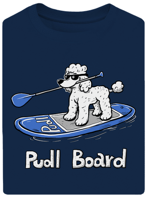 Pudl board unisex tričko oversized Midnight Blue