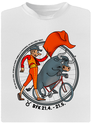 Cyklistický horoskop: Býk dětské sportovní tričko White