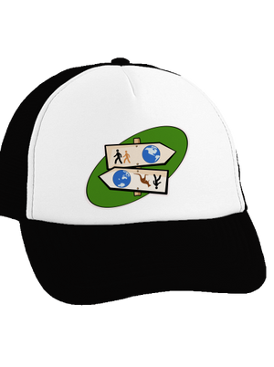 Dálkový pochod kšiltovka truckerka Black cap