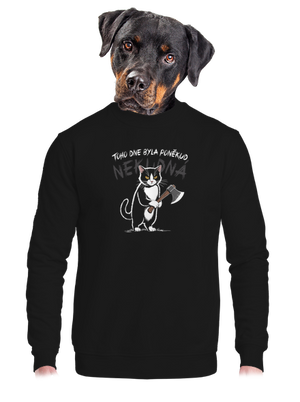 unisex mikina bez kapuce