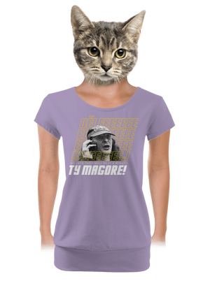 B18: Jiří Kára dámské tričko s lemem Lavender