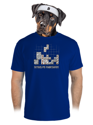 Tetris po padesátce  pánské sportovní tričko Royal Blue Mal
