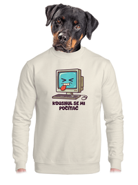 unisex mikina bez kapuce