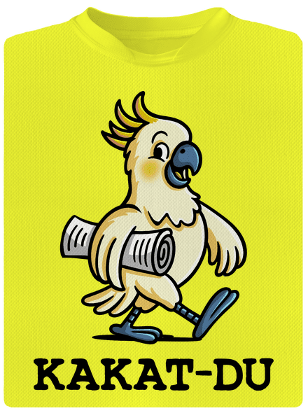 Kakat-du pánské sportovní tričko Neon Yellow