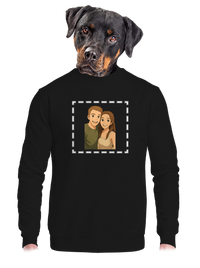 unisex mikina bez kapuce