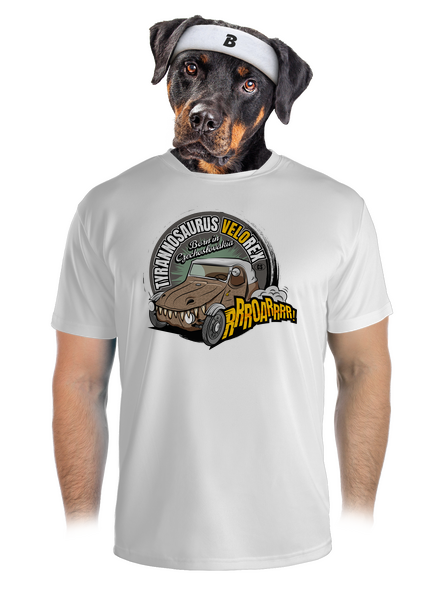 Tyrannosaurus Velorex pánské sportovní tričko White