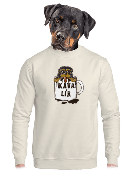 Kávalír unisex mikina bez kapuce Off White