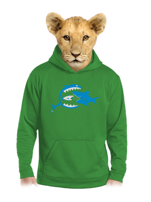 Rybky dětská mikina klokanka Kelly Green AWD