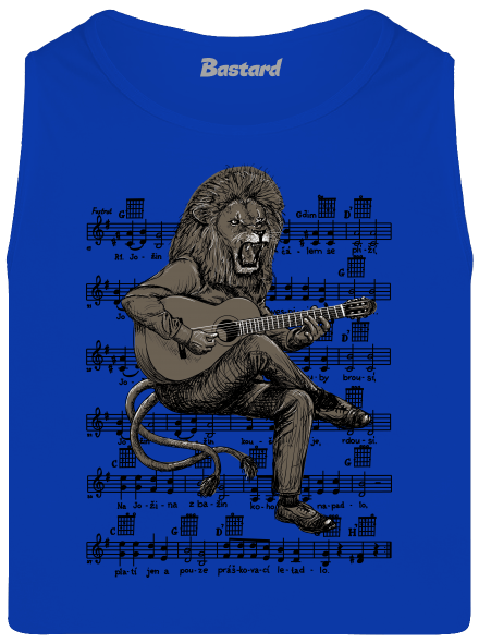 Co Čech, to muzikant pánské tílko Royal Blue