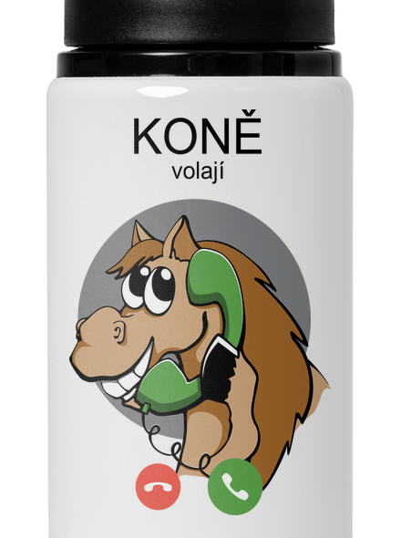 Koně volají lahev na vodu White