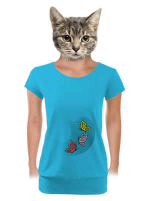 dámské tričko s lemem