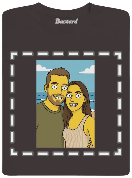 Simpsonovi z vlastní fotky pánské dlouhý rukáv Bear Brown