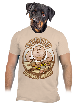 Tuková hmota pánské tričko Sand