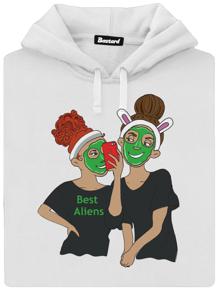 Best aliens dámská mikina klokanka White