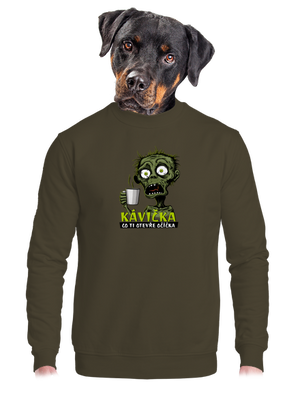 unisex mikina bez kapuce