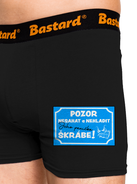 Pozor, nesahat boxerky Black