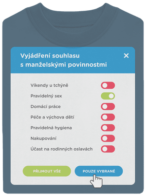 Manželské povinnosti unisex mikina bez kapuce Nordic Blue