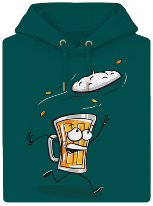 Čepice unisex mikina premium Emerald Green