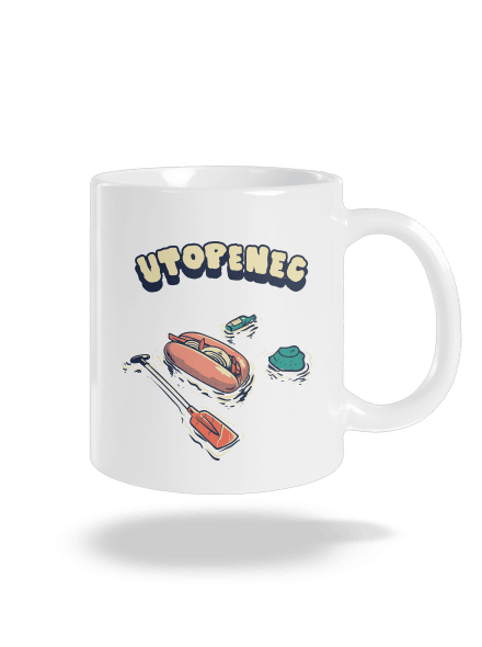 Utopenec klasický hrnek White