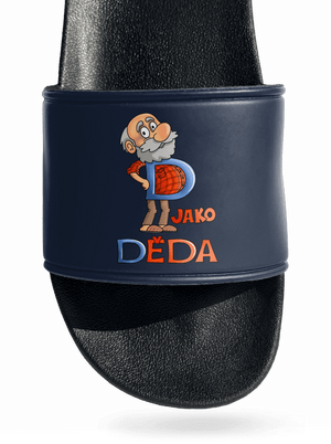 D jako děda pantofle Navy