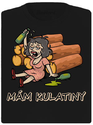 Mám kulatiny dámské sportovní tričko Black