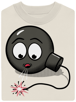 Bomba unisex mikina bez kapuce Off White