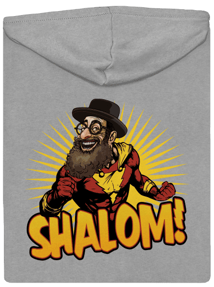Shalom! pánská mikina na zip Light Melange