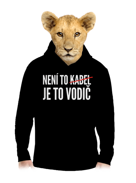 Je to vodič dětská mikina klokanka Black
