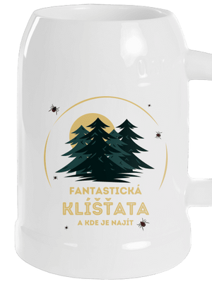 Fantastická klíšťata půllitr White