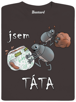 Jsem táta a máma pánské dlouhý rukáv Bear Brown