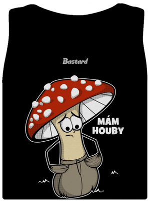 Mám houby dámské tílko klasické Black