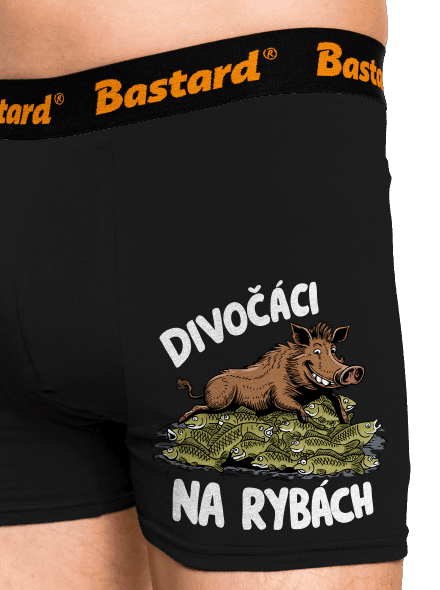Divočáci na rybách boxerky Black